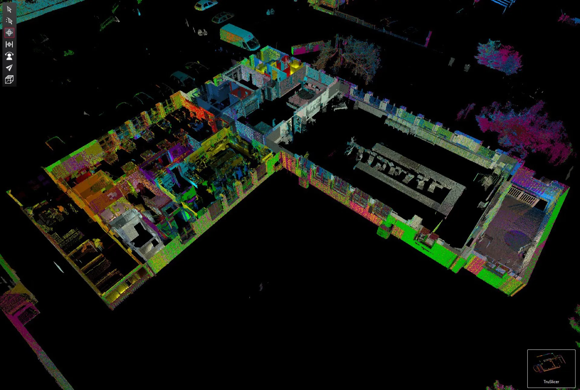 3D zaměření — mračna bodů